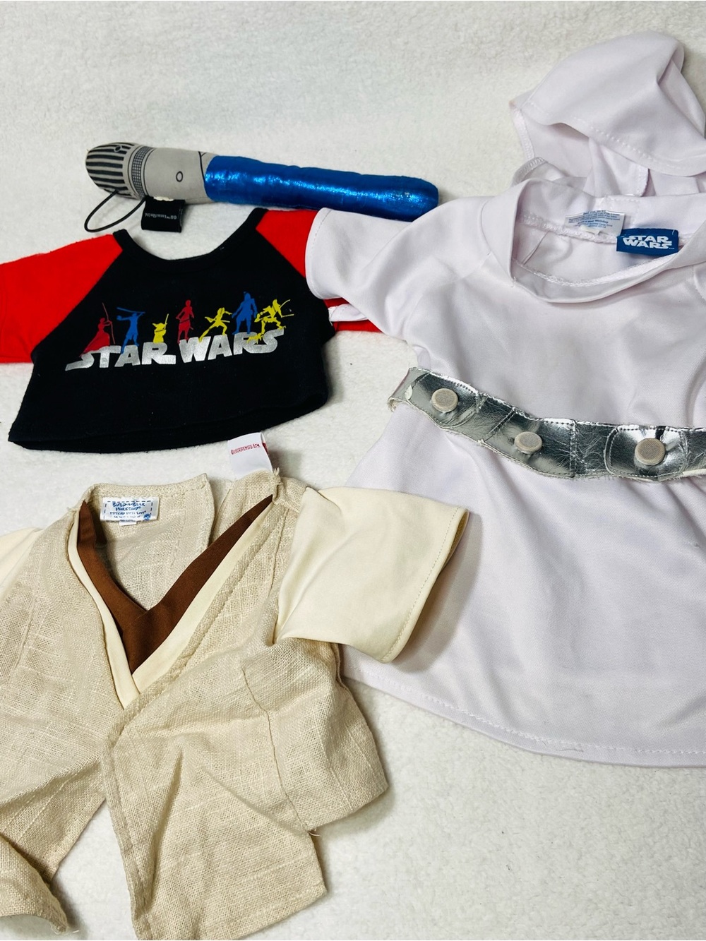 Build a Bear Star Wars Clothes Princess Leia Dress T Shirt Obiwan Shirt